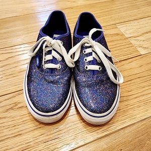 Purple glitter Vans